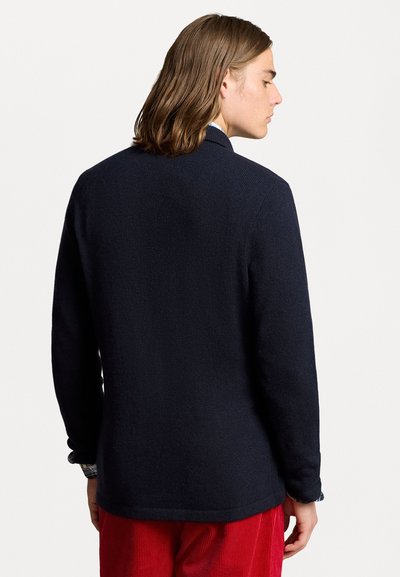 Polo Ralph Lauren CASHMERE BLAZER CARDIGAN UNISEX - Vest - aviator navy