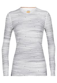 Icebreaker Oasis: Maglietta Termica Uomo Manica Lunga Girocollo 200g/m&sup2; Merino Bianco