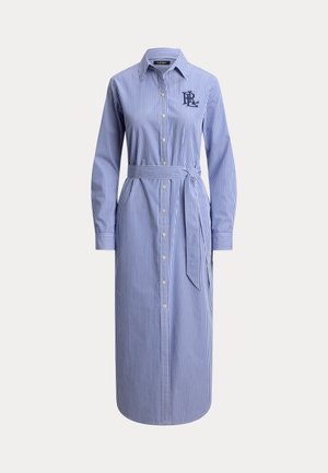 Lauren Ralph Lauren, STRIPED COTTON BROADCLOTH SHIRTDRESS - Robe chemise - blue/white