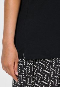 Ulla Popken KEYHOLE CUTOUT SWEETHEART NECKLINE - Top - black