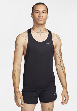 Nike Performance FAST SINGLET - Top - black/(reflective silv)