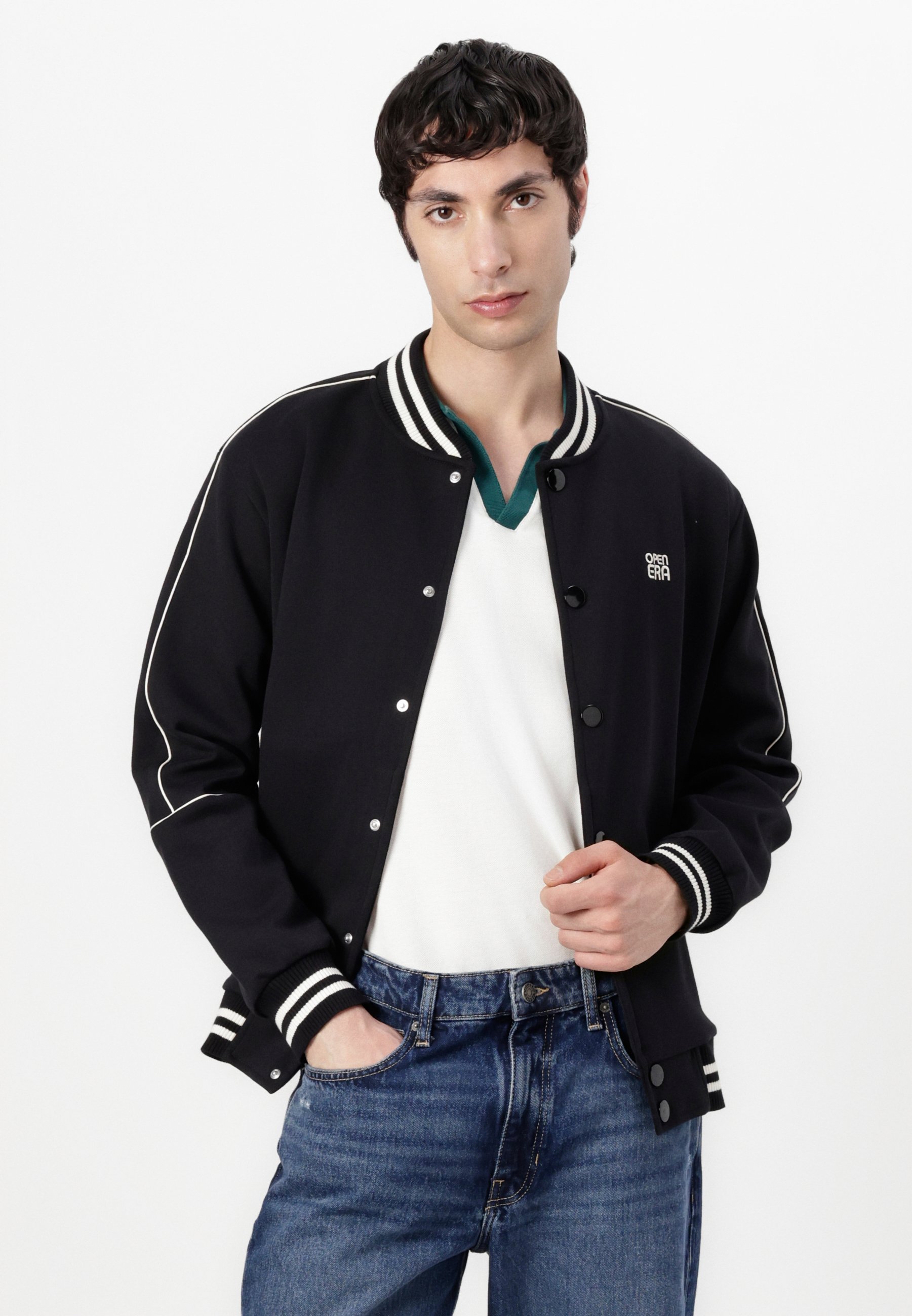 Open Era Bomber Jacket - black - Zalando.co.uk