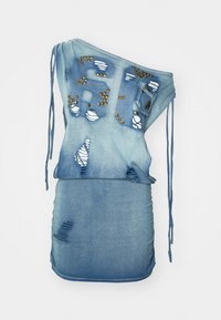 ROUTE STUDDED BACKLESS DRESS - Jerseykjole - blue