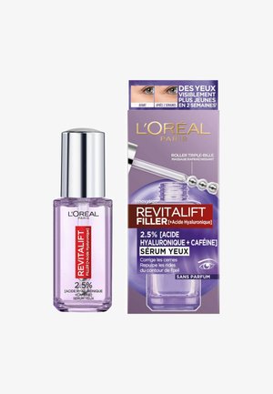 L'Oréal Paris SÉRUM YEUX À L'ACIDE HYALURONIQUE ET À LA CAFÉINE REVITALIFT FILLER - Soins des sourcils et des cils - transparent