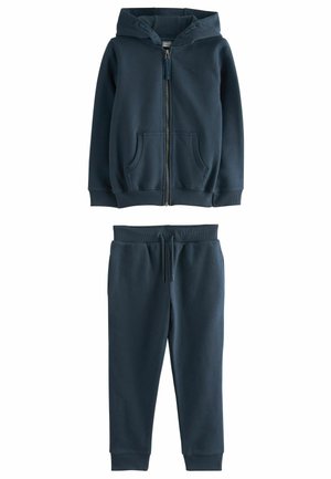 ZIP THROUGH HOODIE AND JOGGERS SCHOOL SPORTS SET - Træningssæt - navy blue