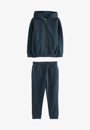 ZIP THROUGH HOODIE AND JOGGERS SCHOOL SPORTS SET - Trenirka - navy blue