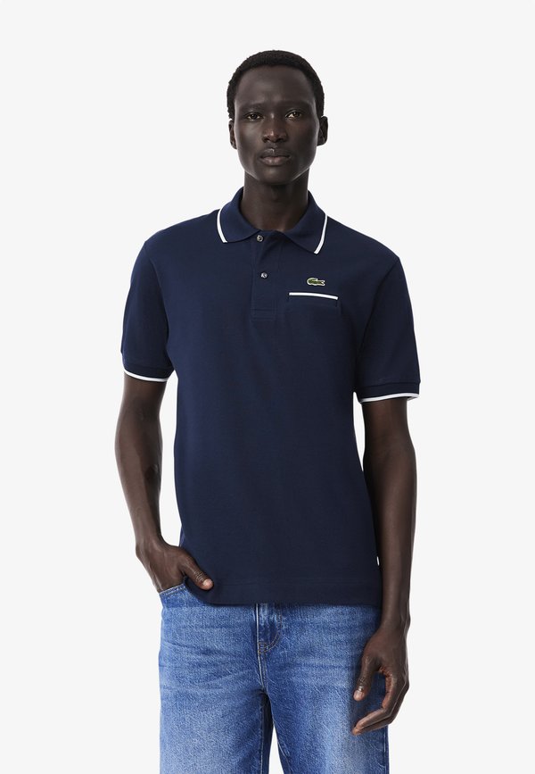 Poloshirt - bleu marine blanc hhw