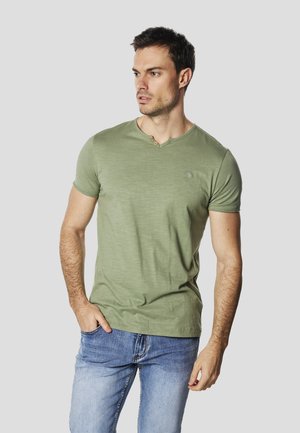 SHORT SLEEVES  - Camiseta estampada - kaki   khaki