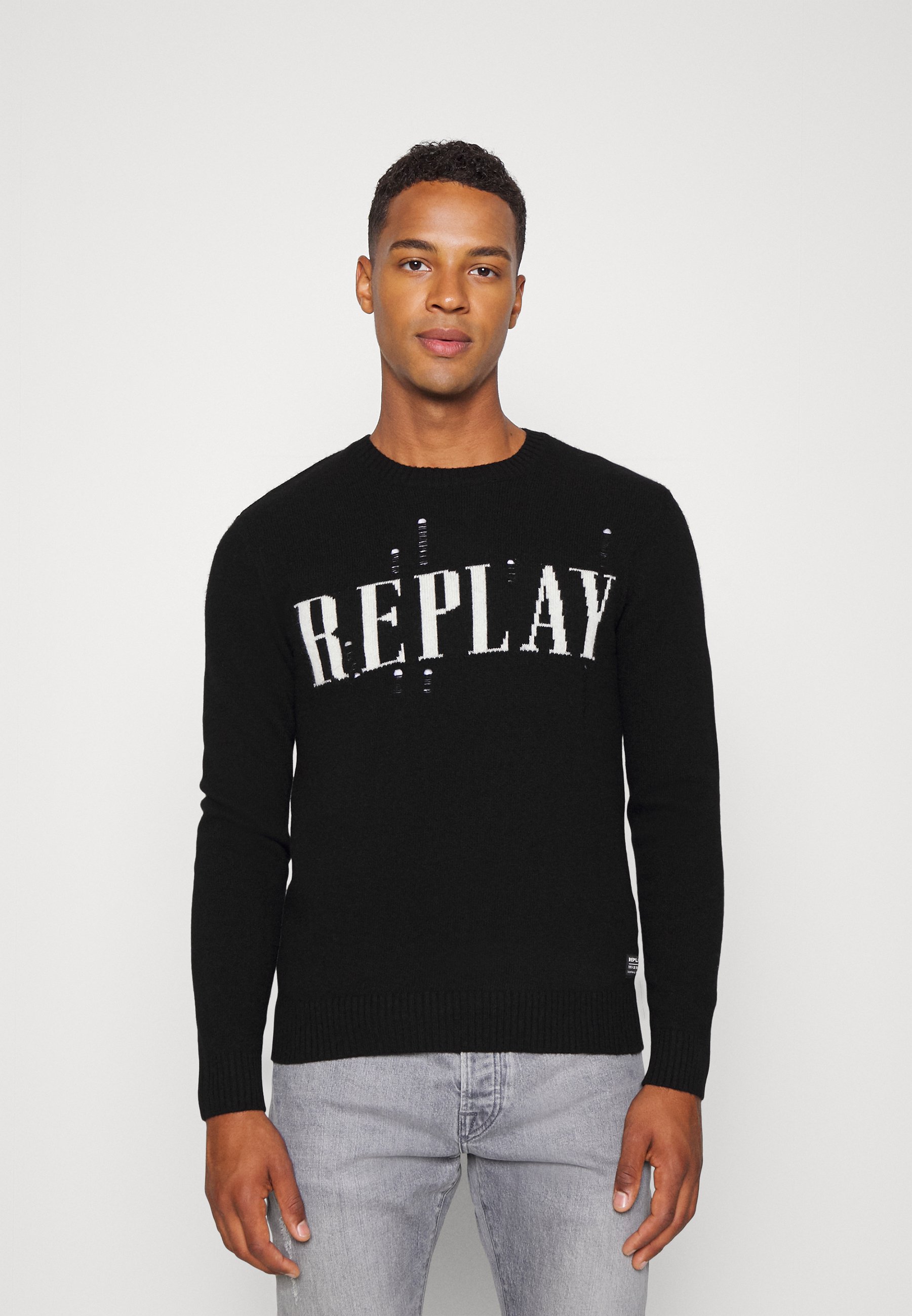Replay MESH AGED - Jumper - black 