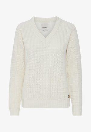 Oxmo, OXNANNY HEAVY KNIT V-NECK - Sweter