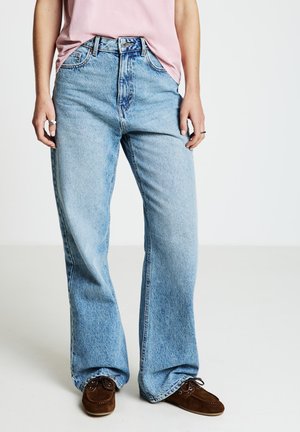 LUNGO TINTA UNITA - Jean boyfriend - blu denim sabbiato