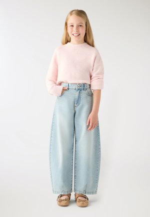 Terranova, PANTALONE JEANS LUNGO TINTA UNITA - Jeans baggy - var blu denim chiaro