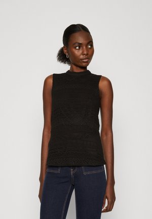 Vero Moda Tall VMHONEY HIGHNECK - Μπλούζα - black
