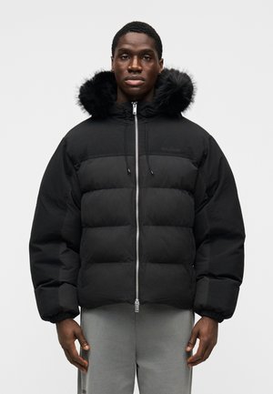 HOODED PUFFER JACKET - Žieminė striukė - black
