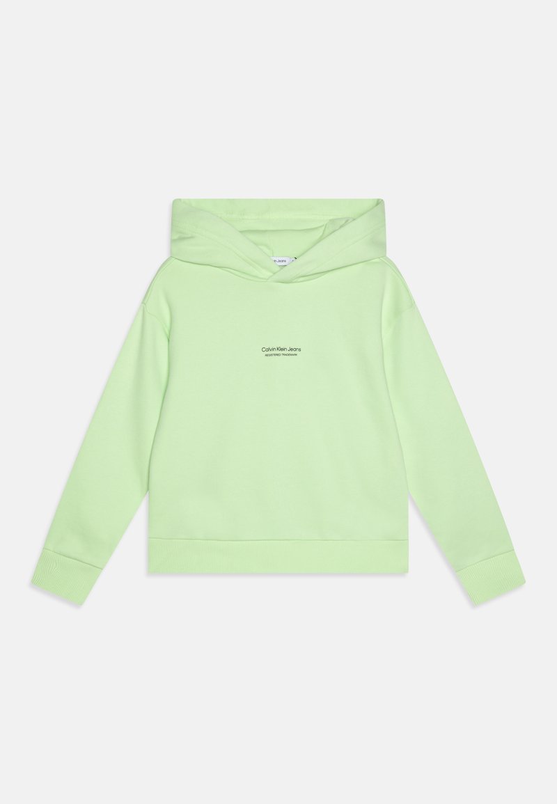 Calvin Klein Jeans PIXEL LOGO RELAXED HOODIE - Felpa con cappuccio - exotic mint