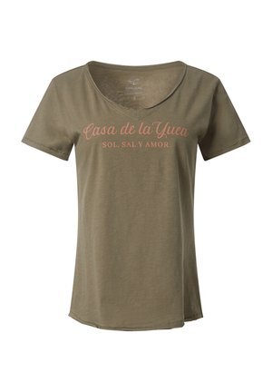 TIMEZONE, CASA - Print T-shirt - kalamata green