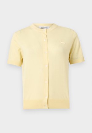 BABY FOX SHORT SLEEVE CARDIGAN - Chaqueta de punto - pastel yellow