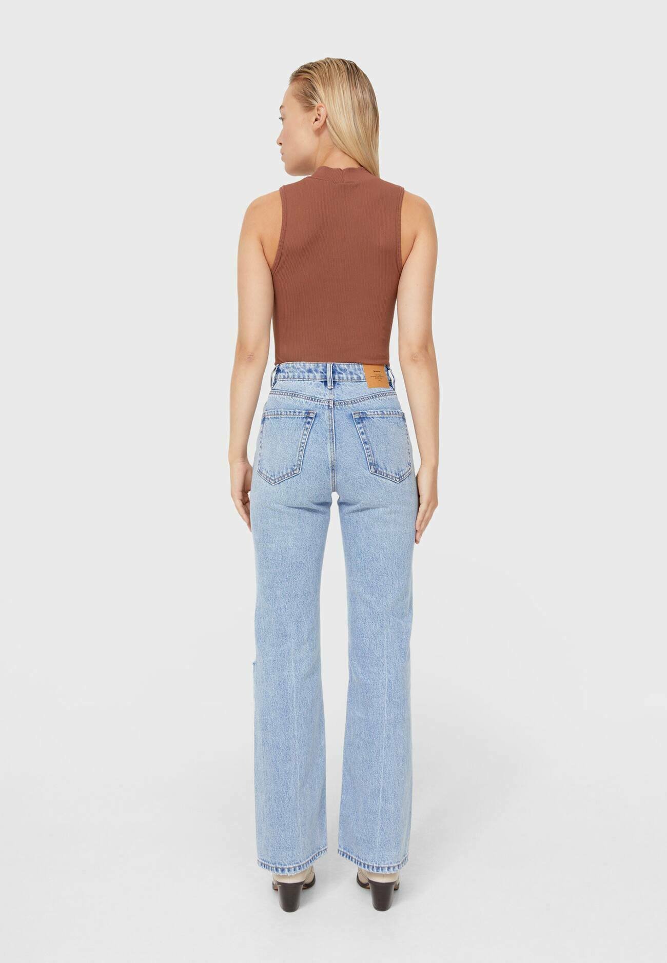 Stradivarius Jeans a sigaretta - moon washed/slavato - Zalando.it