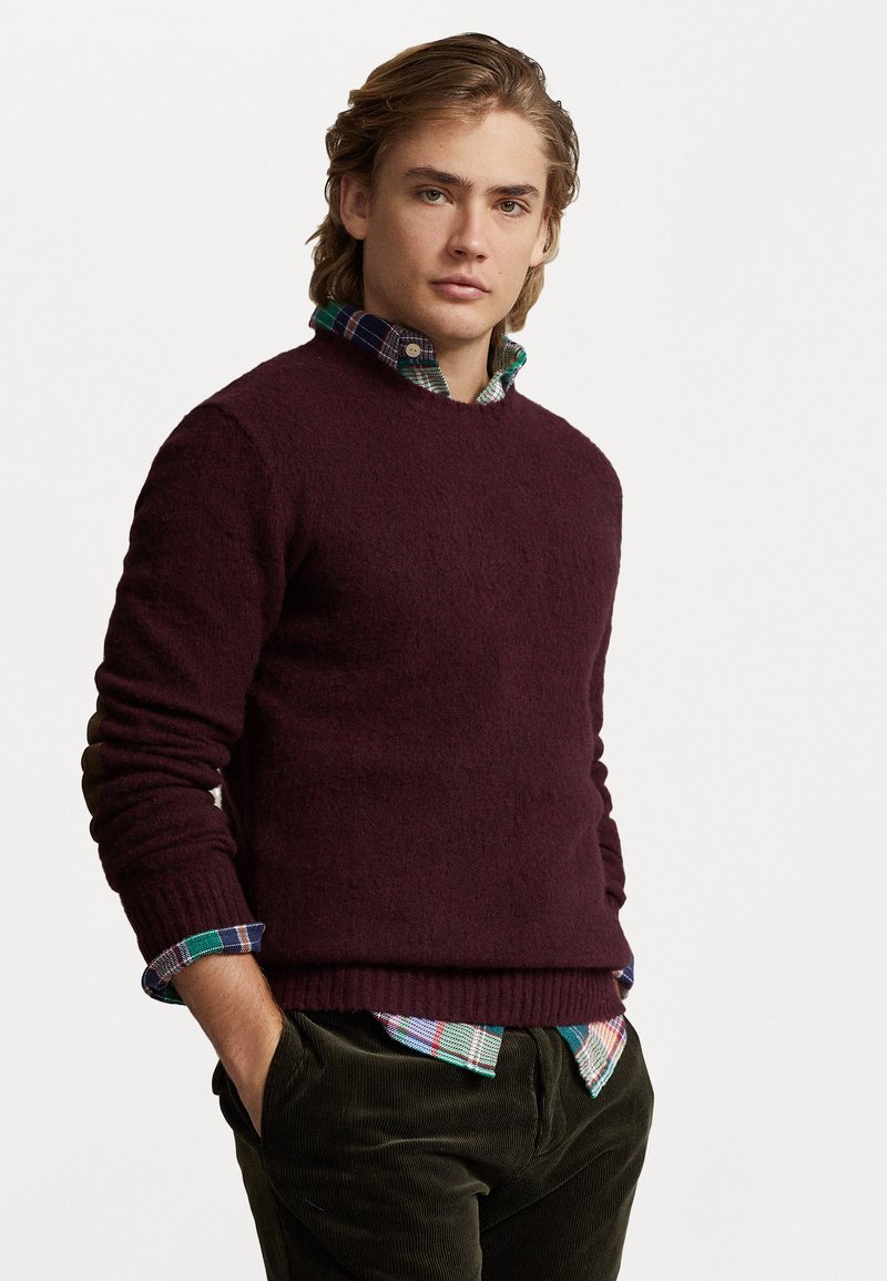 Polo Ralph Lauren LONG SLEEVE Trui aged wine heather/bordeauxrood