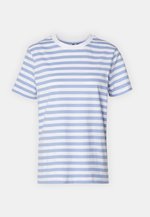 PIECES dam tee PCRIA - Silver Mink BRIGHT WHITE