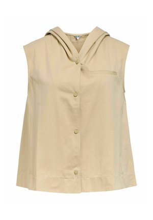 Object, SHIRT SLEEVELESS HOODED - Chemisier - humus