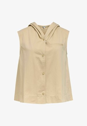 Object, SHIRT SLEEVELESS HOODED - Chemisier - humus