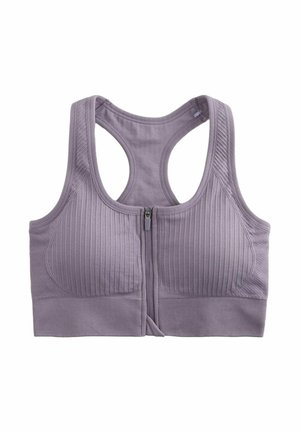 SEAMLESS ZIP FRONT MEDIUM IMPACT  - Pihik - lilac purple