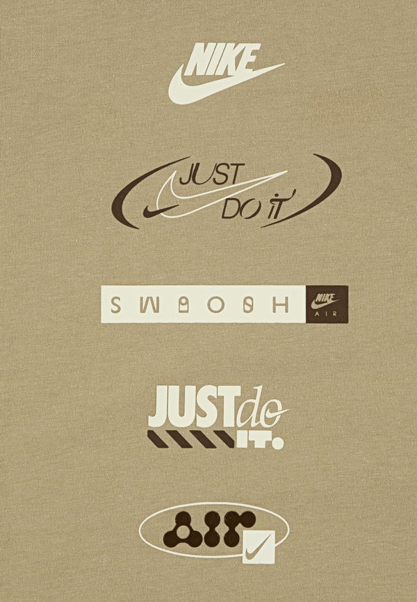 BRANDMARK STACK - Print T-shirt - parachute beige3