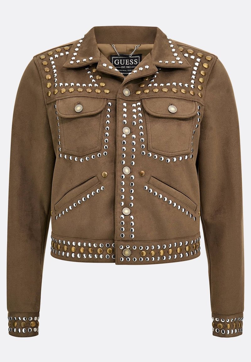 Damen Leichte Jacken | Guess Kunstlederjacke braun - RV85867 Damen Leichte Jacken | Guess Kunstlederjacke braun - RV85867