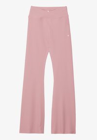 HIGH RISE FLARED LEGGINGS WITH WRAP WAISTBAND - Treningo apatinė dalis - mauve