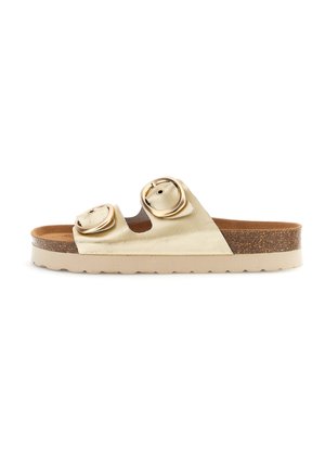 Sandalias planas - platinum