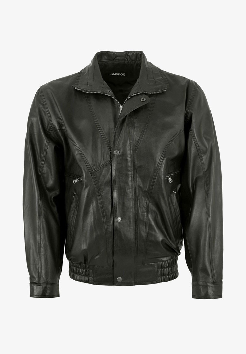 Mark Maddox HOLDO - Lederjacke - schwarz