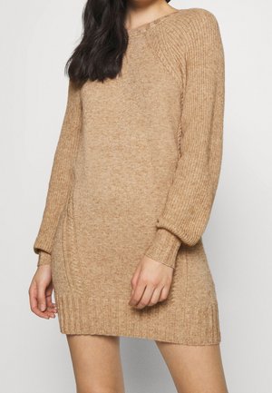 Strickkleid - beige