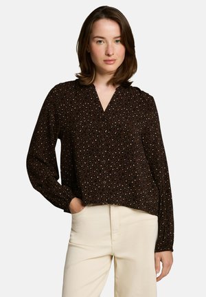 TOM TAILOR, Camicetta - brown black leo print