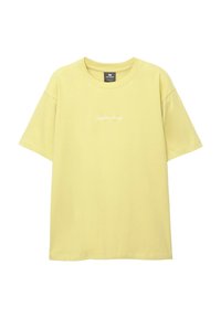 EMBROIDERED - Potiskana majica - yellow
