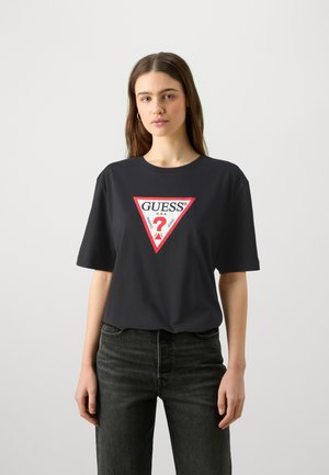 ICONIC  - Apdrukāts T-krekls - jet black