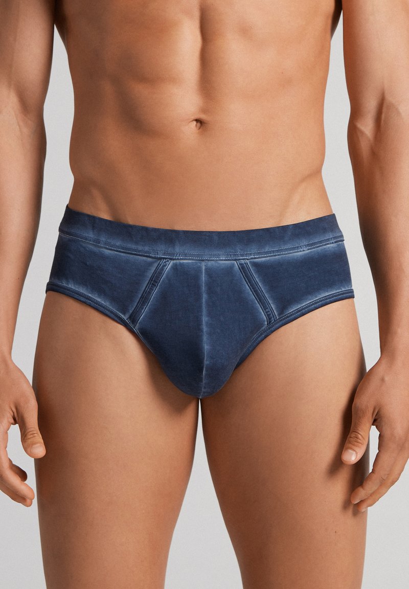 IUMAN Intimissimi Uomo NATURAL FRESH - Slip - blau  j  blu gas washed