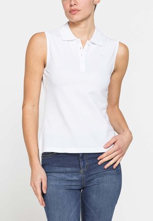Carrera Jeans, EMBROIDERED SLEEVELESS POLO - Polo - white