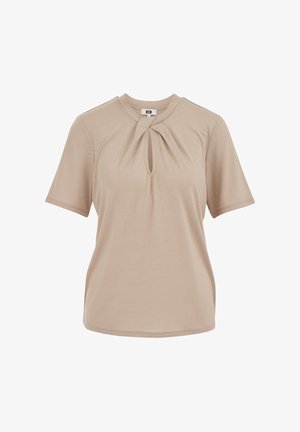 WE Fashion, T-Shirt print - beige