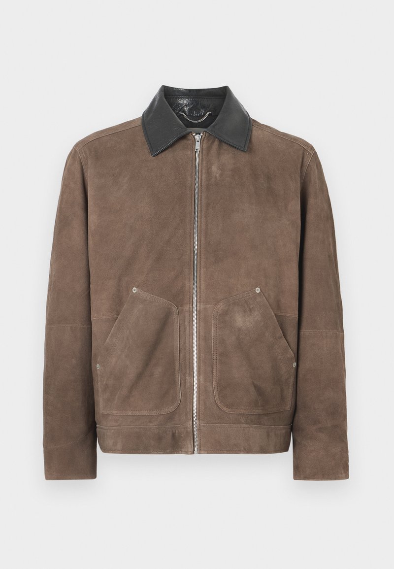 drykorn Leren jas beige