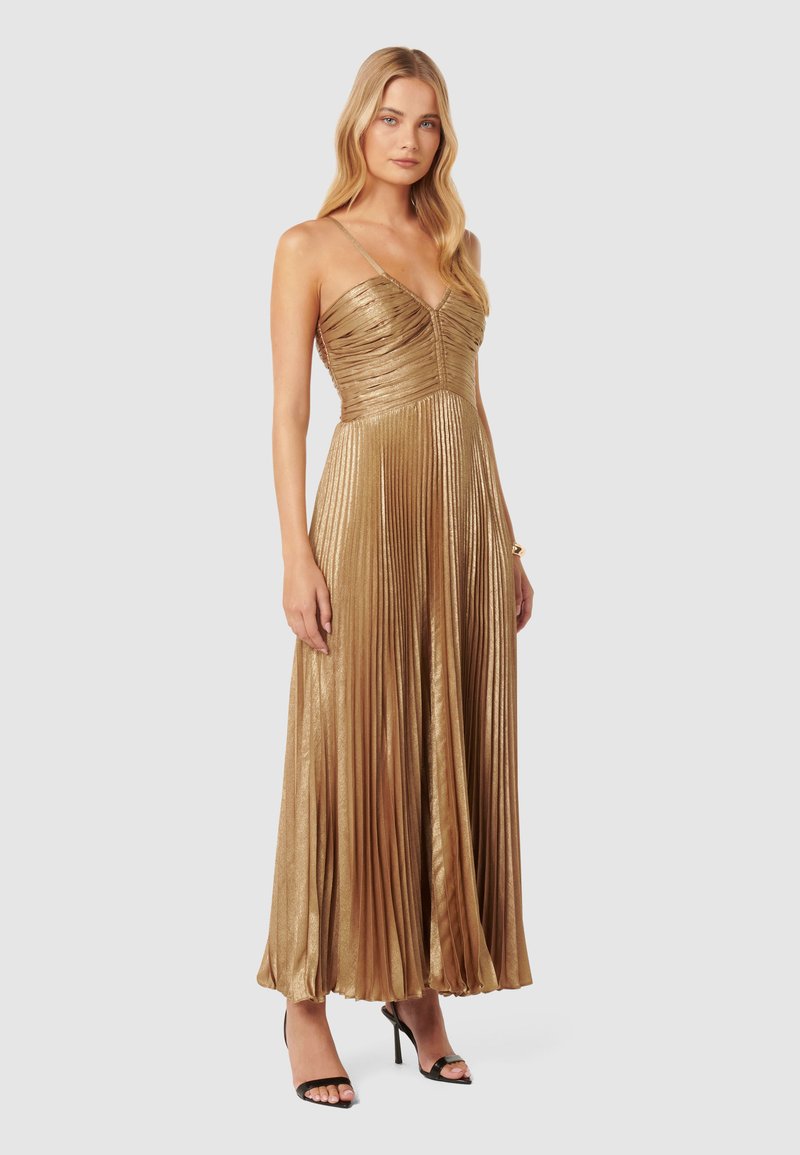 Forever New Petite JAYDEN PLEATED MAXI - Cocktail dress / Party dress - gold /gold-coloured - Zalando.ie Forever New Petite JAYDEN PLEATED MAXI - Cocktail dress / Party dress - gold /gold-coloured - Zalando.ie
