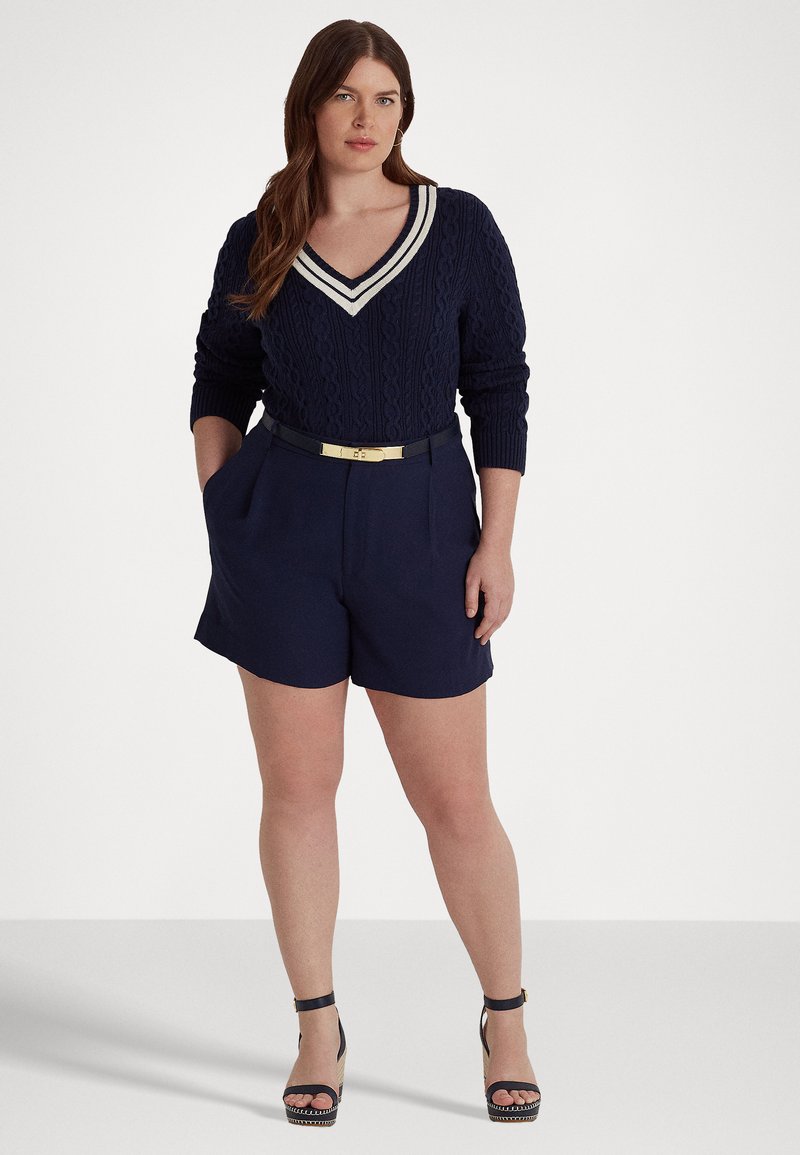 Lauren Ralph Lauren Woman VADIENNE PLEATED Short refined navy/bleu