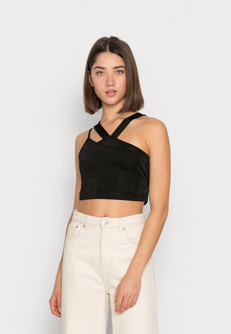Damen T-Shirts | Monki Top black/schwarz - ER93453 Damen T-Shirts | Monki Top black/schwarz - ER93453