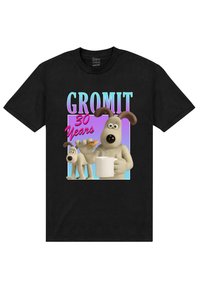 Henry Tiger WALLACE AND GROMIT 30TH BIRTHDAY - Triko s potiskem - black