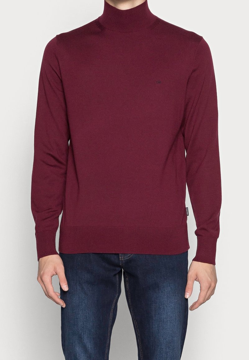 Calvin Klein Stickad tröja - bordeaux