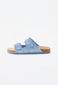 LEATHER UNISEX - Chaussons - light blue