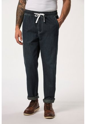 JP1880 DENIM LOOK WASH EFFECT  - Relaxed fit jeans - dark blue denim