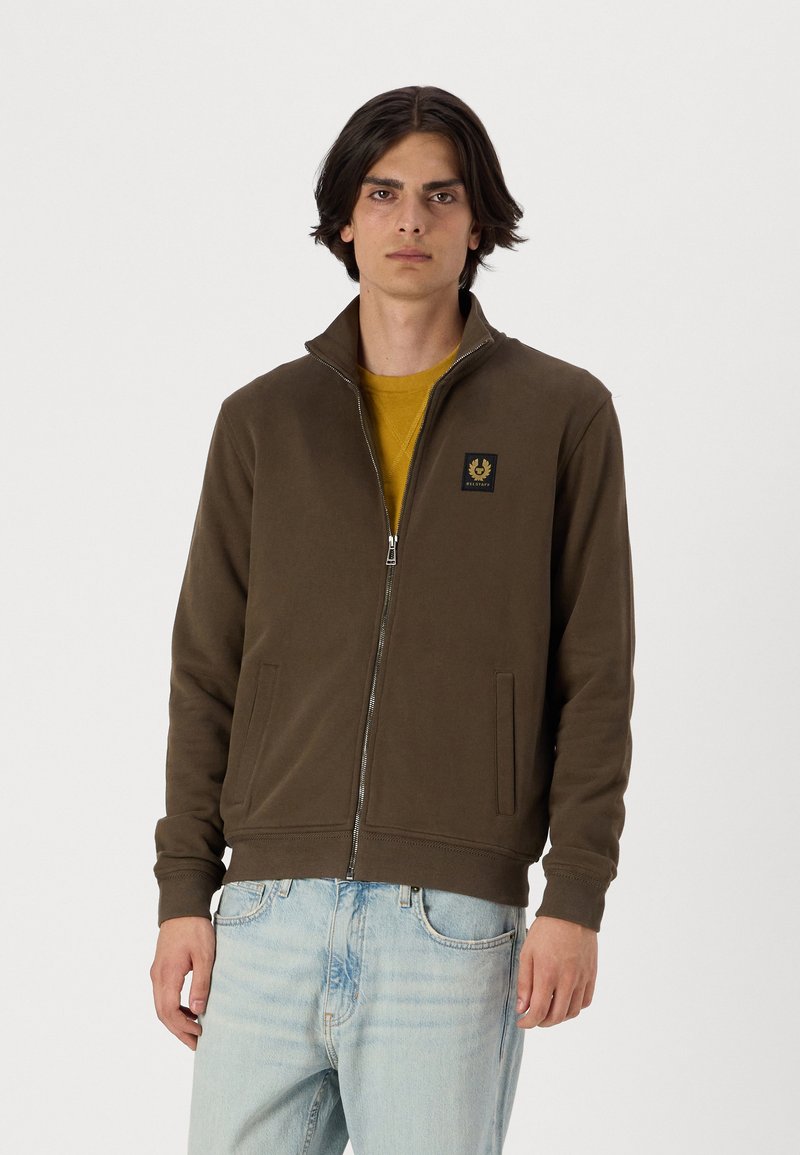 Belstaff FULL ZIP - Cipzáras pulóver - clay brown