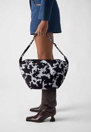 PCAMANDA - Cross body bag - black/white