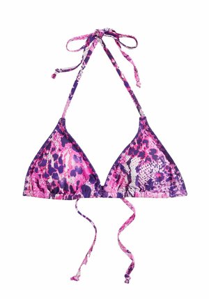 MYLEENE KLASS WHIPSTITCH  - Bikini pezzo sopra - pink snake